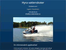 Tablet Screenshot of hyr-vattenskoter.se